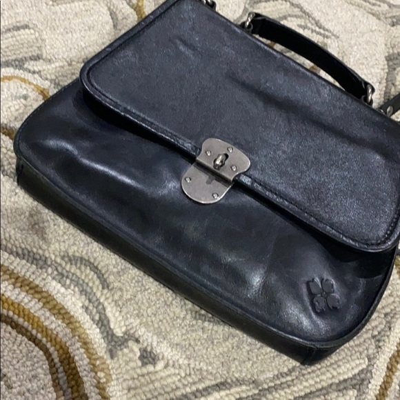 💕Patricia Nash black leather large crossbody bag - Picture 5 of 16